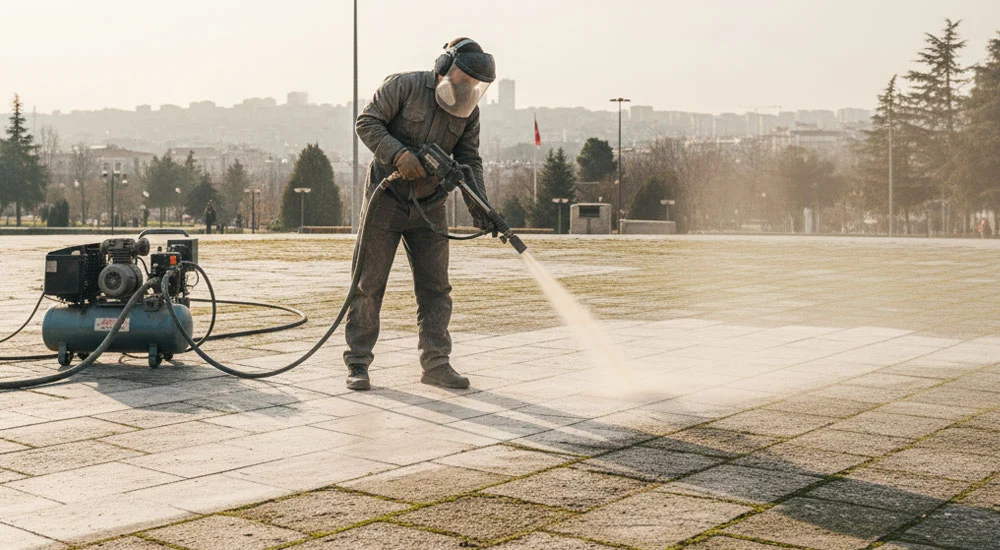 Ankara Doğal Taş Zemin Kumlama Hizmeti: Taş Yüzey Temizliği ve Yenileme Rehberi